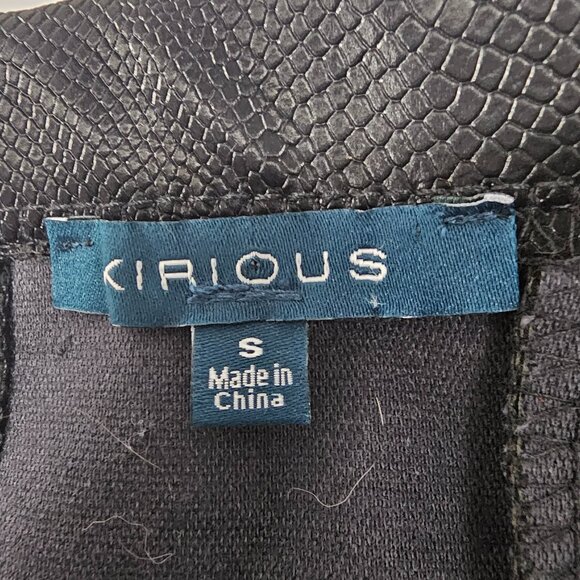 Kirious Tank Black Crop Snakeskin Goth Whimsigoth Vamp Club Faux Leather S - Picture 7 of 10